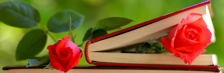 rose and book - Lesley carver psychic development courses